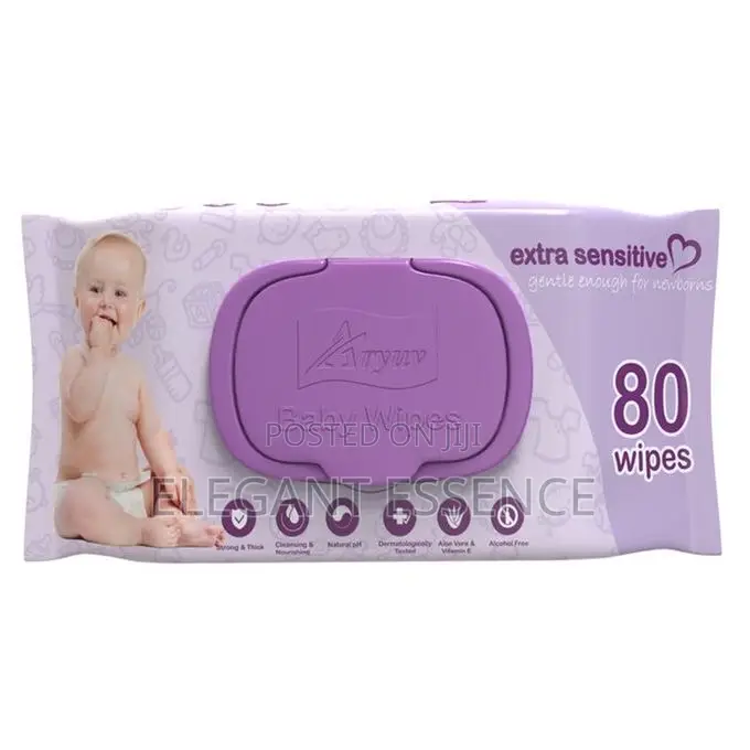 Aryuv Non-Toxic and Hypoallergenic Baby Wipes-80pcs