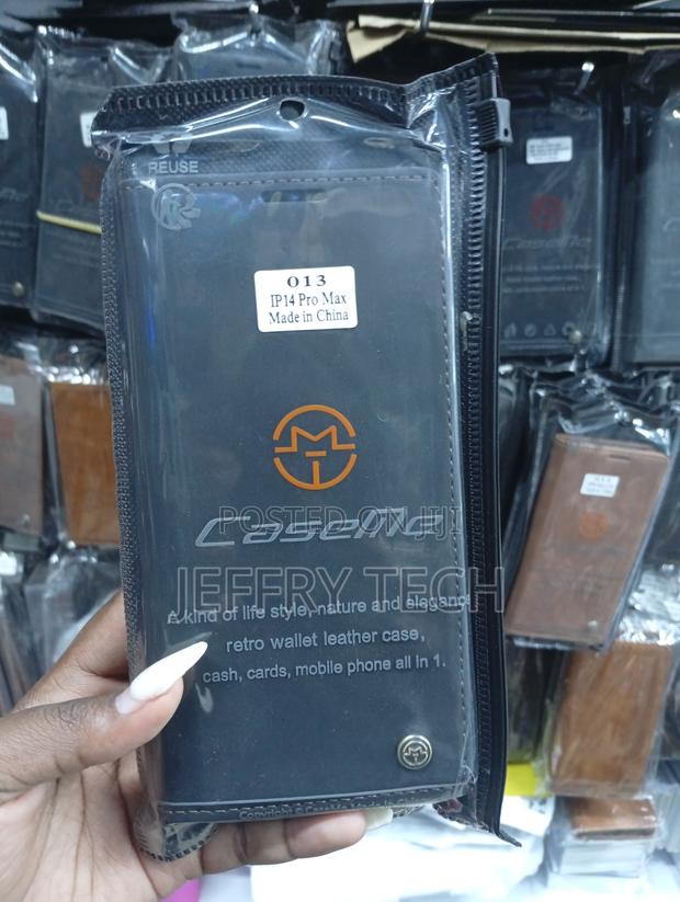 iPhone 14 Pro Max Retro Wallet Leather Case