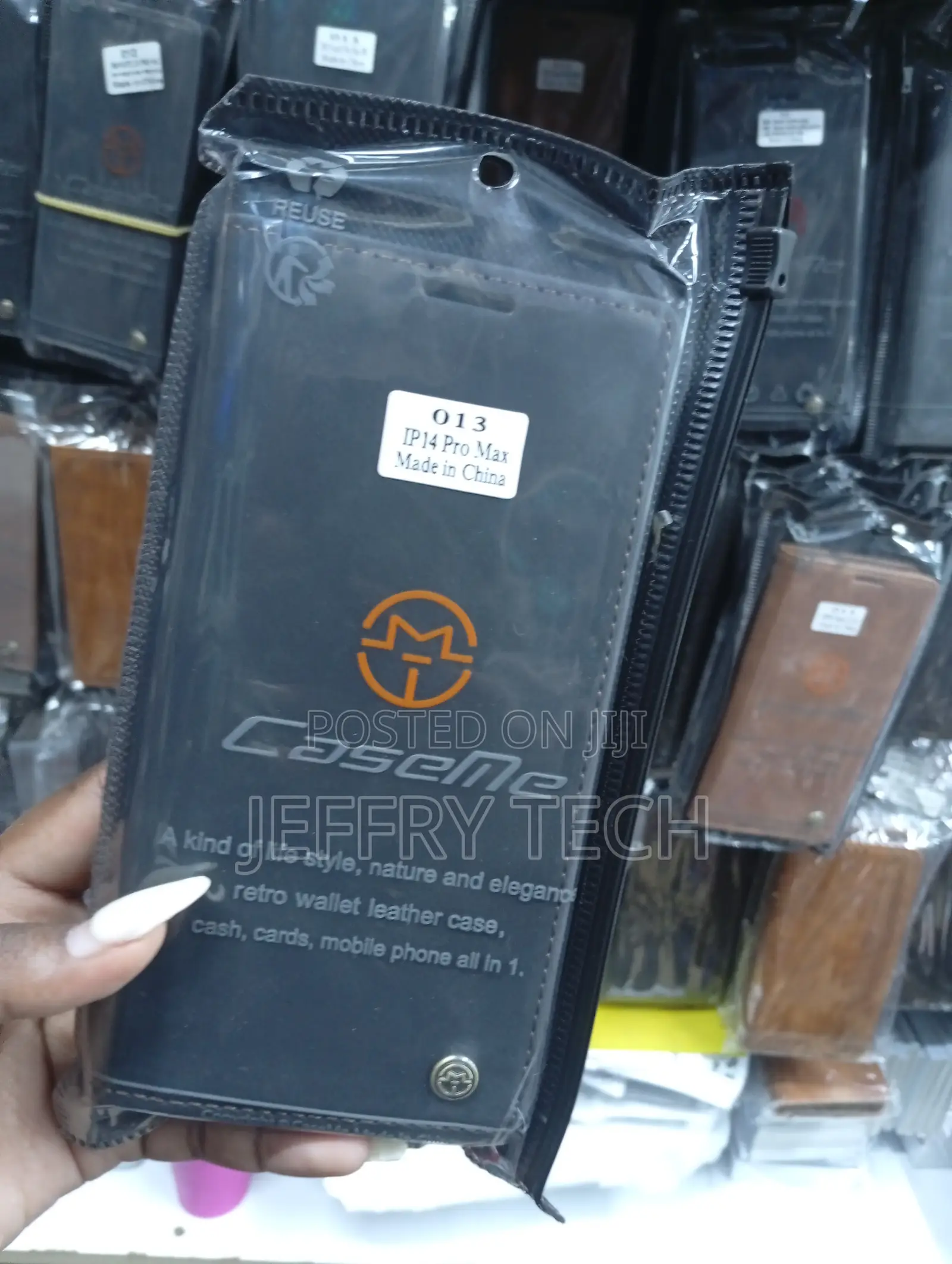 iPhone 14 Pro Max Retro Wallet Leather Case