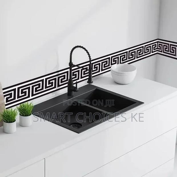 Self Adhesive PVC Stripped Skirting Trim Wall Decorative Border - thumbnail 3