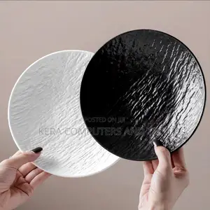 Rock Stone Texture Ceramic Tableware Steak Plate, Dinner Plates