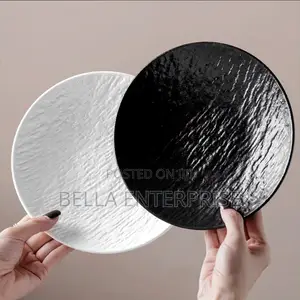 Rock Stone Texture Ceramic Tableware Steak Plate, Dinner Plates