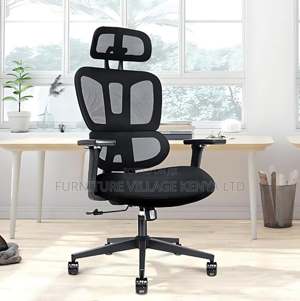 Executive Arm Orthopedic Swivel Office Chair - thumbnail 2