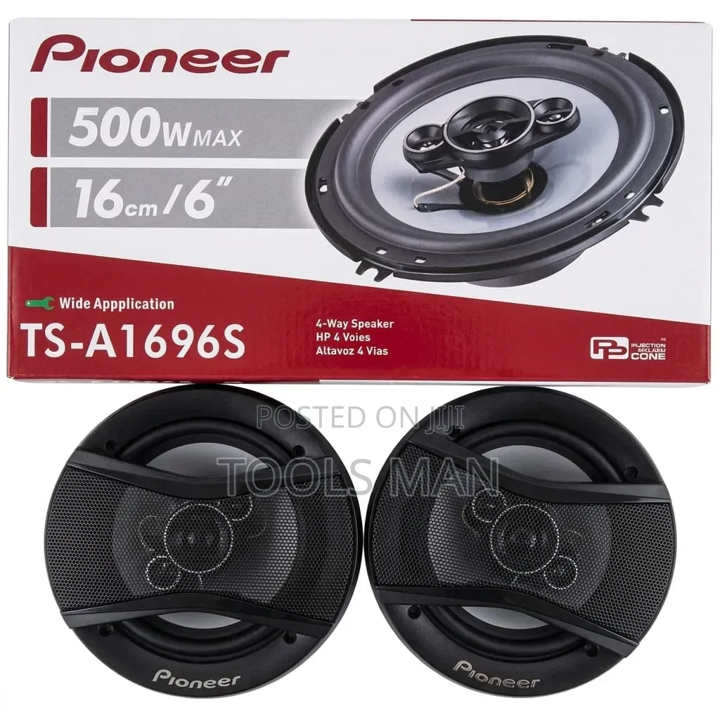 Pioneer Ts-A1696s 6 Inch 500w 4-Way Car Door Speakers.