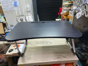 Black Foldable Breakfast / Study Table / Laptop Desk - Ny