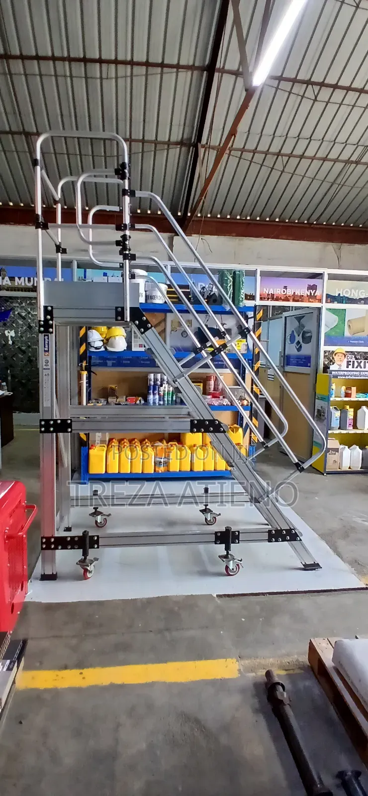 Portable Platform Ladder With Double Access