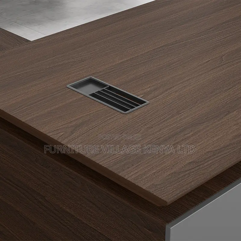 1.6 Meters L-Shaped Imported Wooden Boss Table