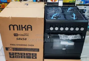 Mika Standing Cooker 3gas +1electric Oven 58×58