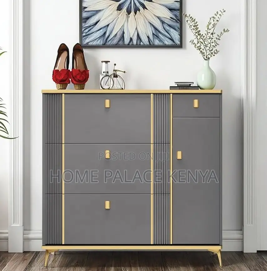 Shoe Cabinet: Oak Wooden Flip Shoe Rack Cabinet