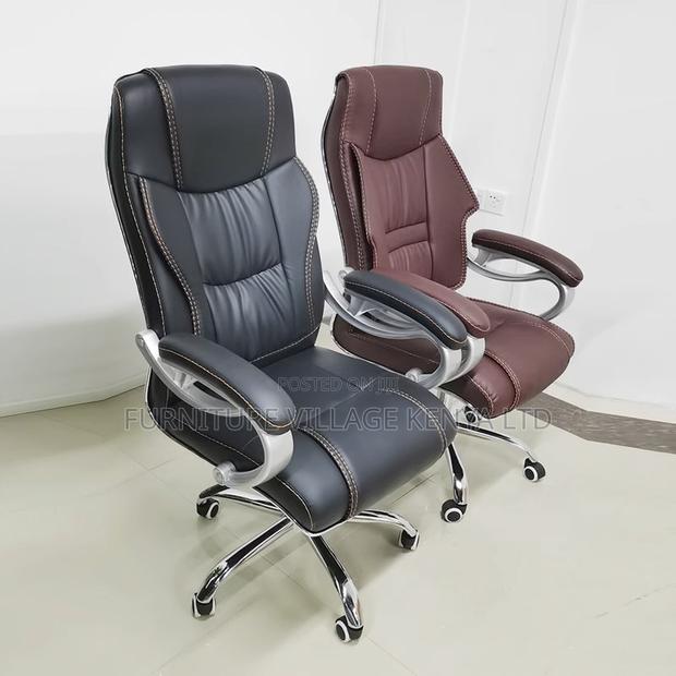 Executive Leather Modern Computer Desk Chair - thumbnail 5