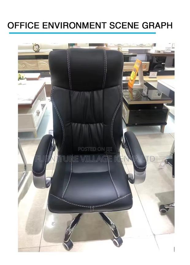 Executive Leather Modern Computer Desk Chair - thumbnail 6