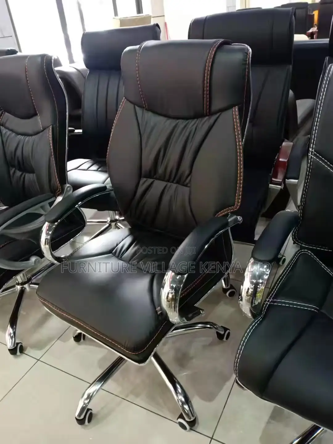 Executive Leather Modern Computer Desk Chair