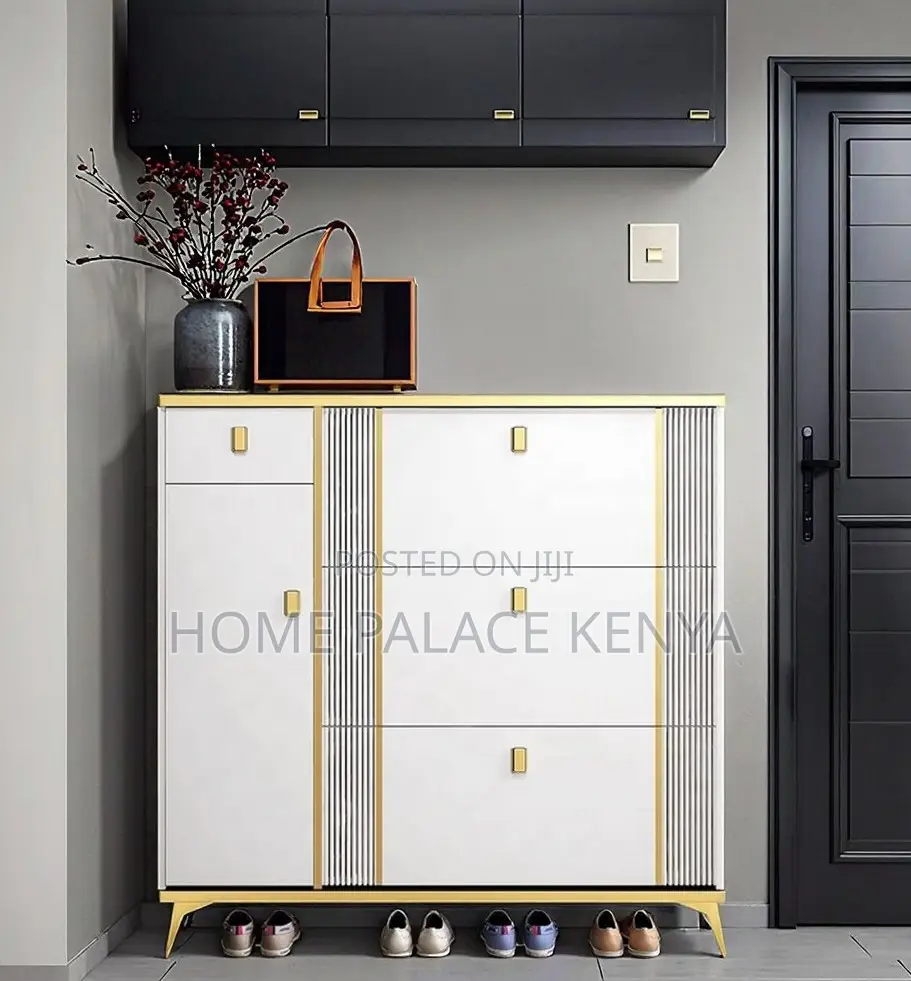 Shoe Cabinet: Oak Wooden Flip Shoe Rack Cabinet