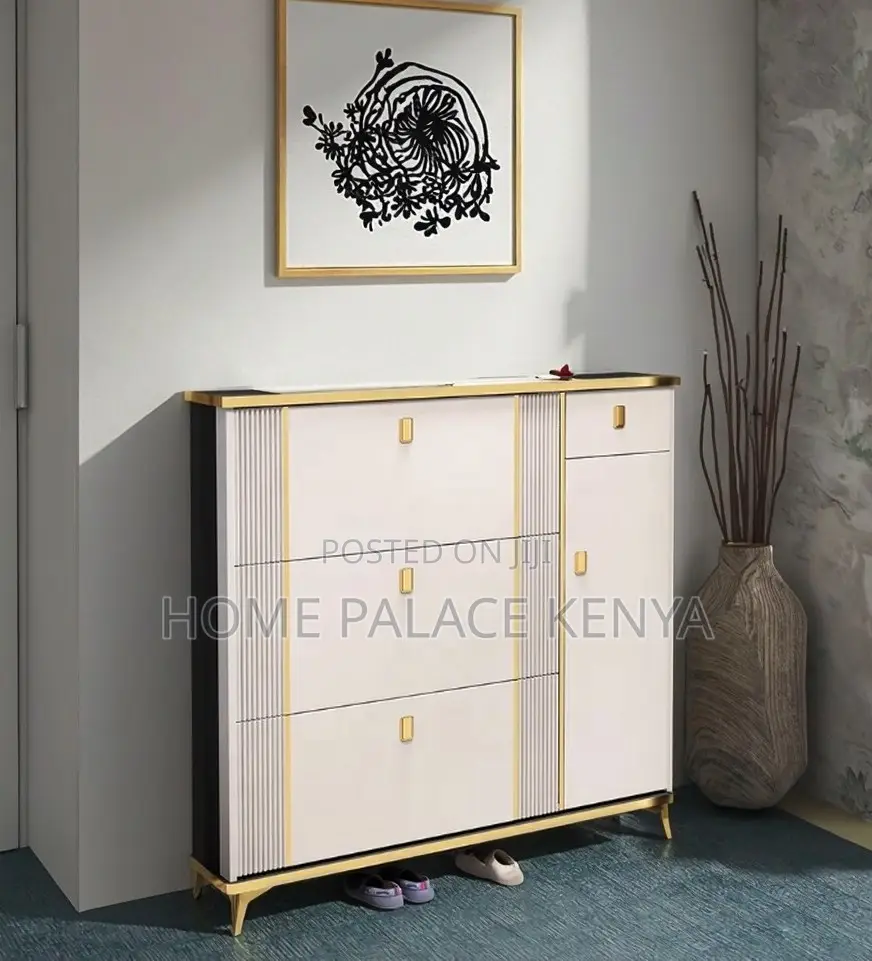 Shoe Cabinet: Oak Wooden Flip Shoe Rack Cabinet