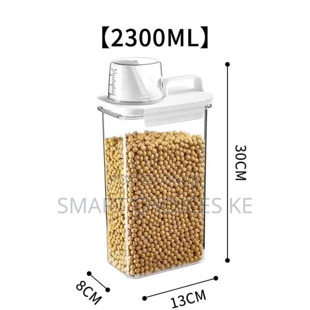 Acrylic Airtight Cereal Storage Container
 Capacity 2300ml - thumbnail 3