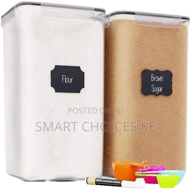 2pcs Extra Large Bpa-Free Airtight Bulk Food Storage Containers