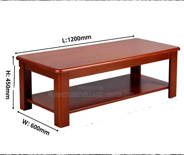 1200mm Mahogany Reception Coffee/Tea Table - thumbnail 4