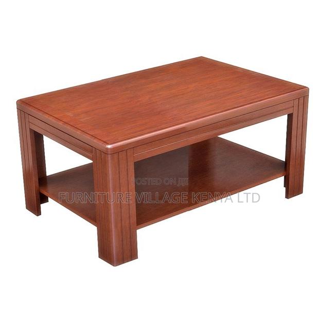 1200mm Mahogany Reception Coffee/Tea Table - thumbnail 5