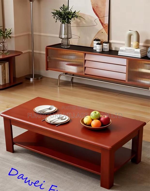1200mm Mahogany Reception Coffee/Tea Table - thumbnail 8