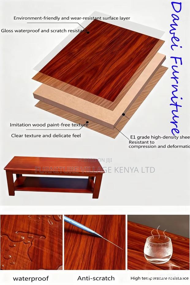 1200mm Mahogany Reception Coffee/Tea Table - thumbnail 9
