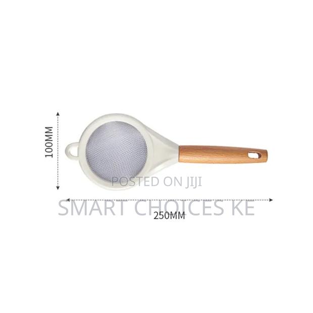 Wooden Handle Stainless Steel Fine Mesh Sieve/Strainer - thumbnail 5