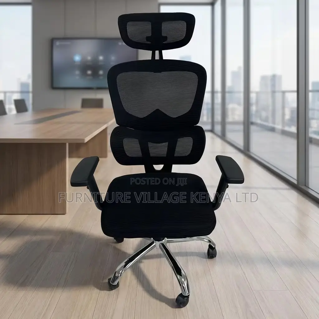 Executive Orthopedic Mesh Study Seat With Headrest