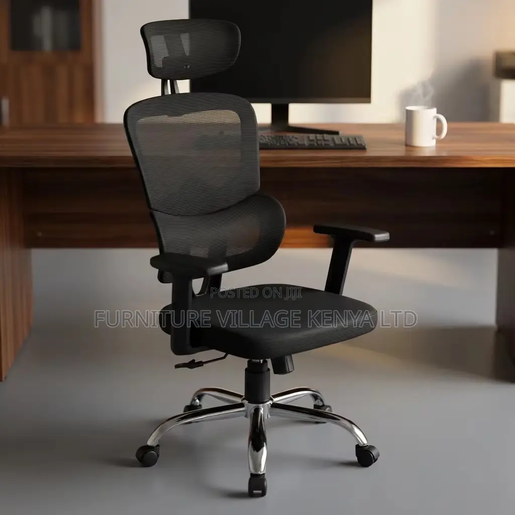 Executive Orthopedic Mesh Study Seat With Headrest