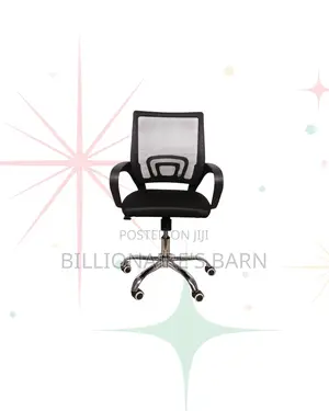 Heavy Duty Mesh Office Chair Ergonomic Fabric Seat With Lumbar Support