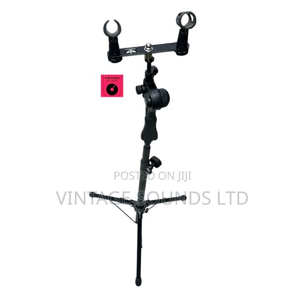 Boyong By-831 Dual-mic Swing Tripod Stand With Crossbar Extension