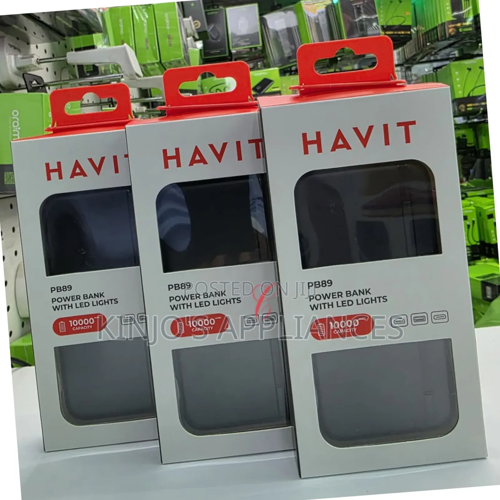 Havit Pb89 *10000mah* Power Bank *With Led Lights