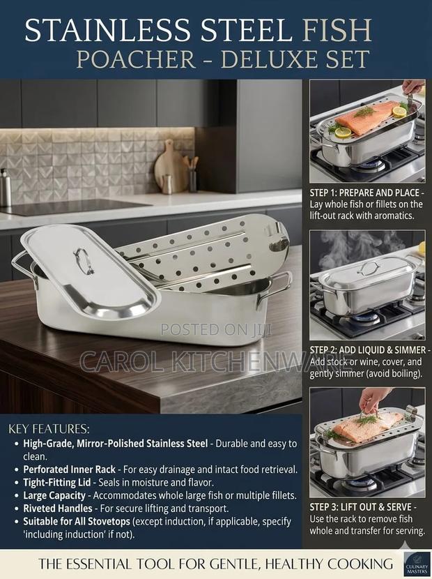 Stainless Steel Fish Poacher
