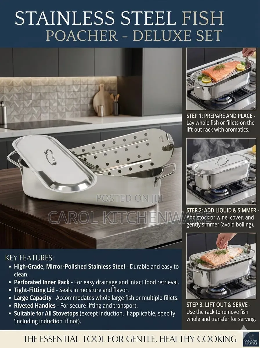 Stainless Steel Fish Poacher