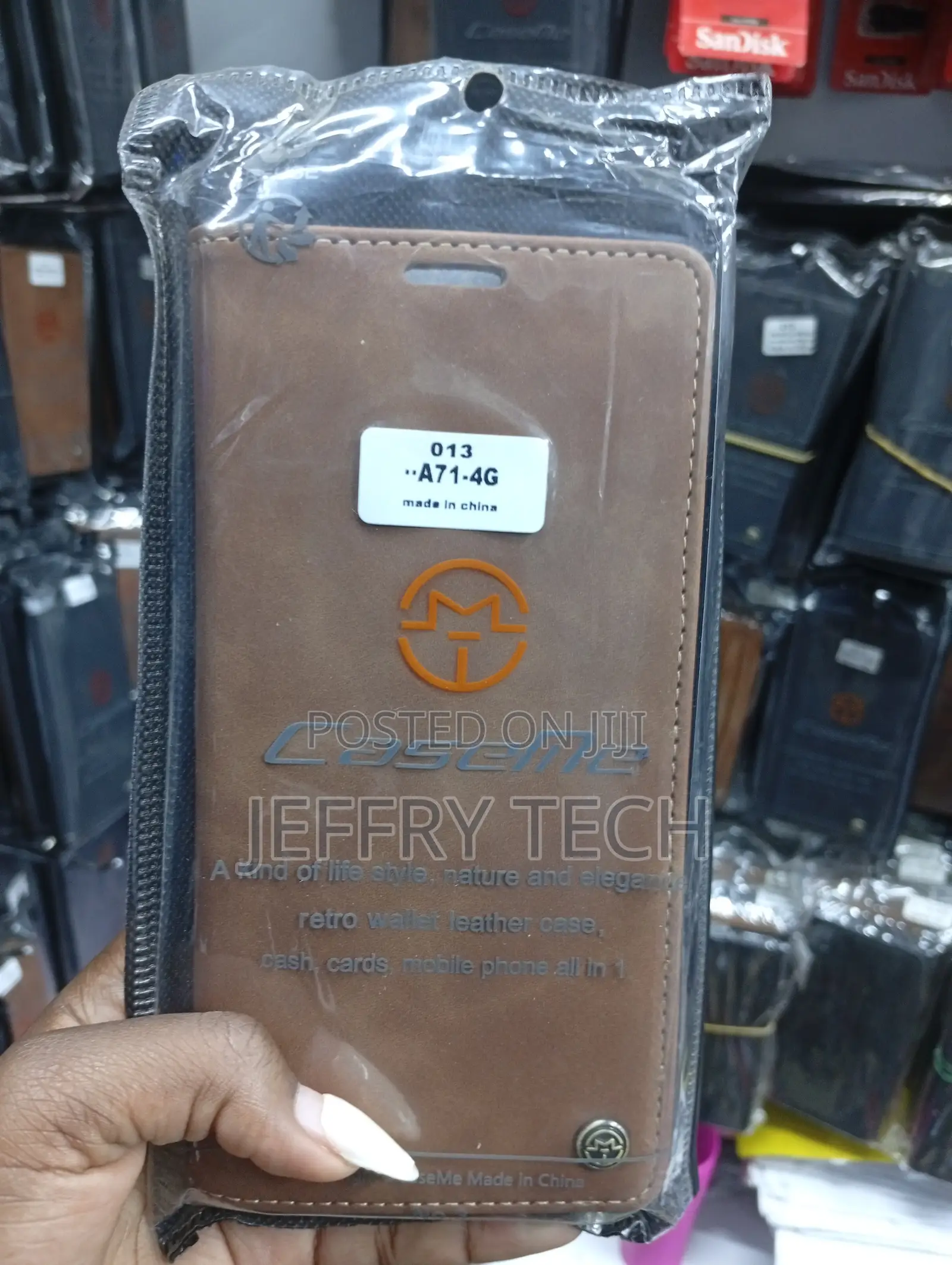 Samsung Galaxy A71 Magnetic Flap Mechanism Cover