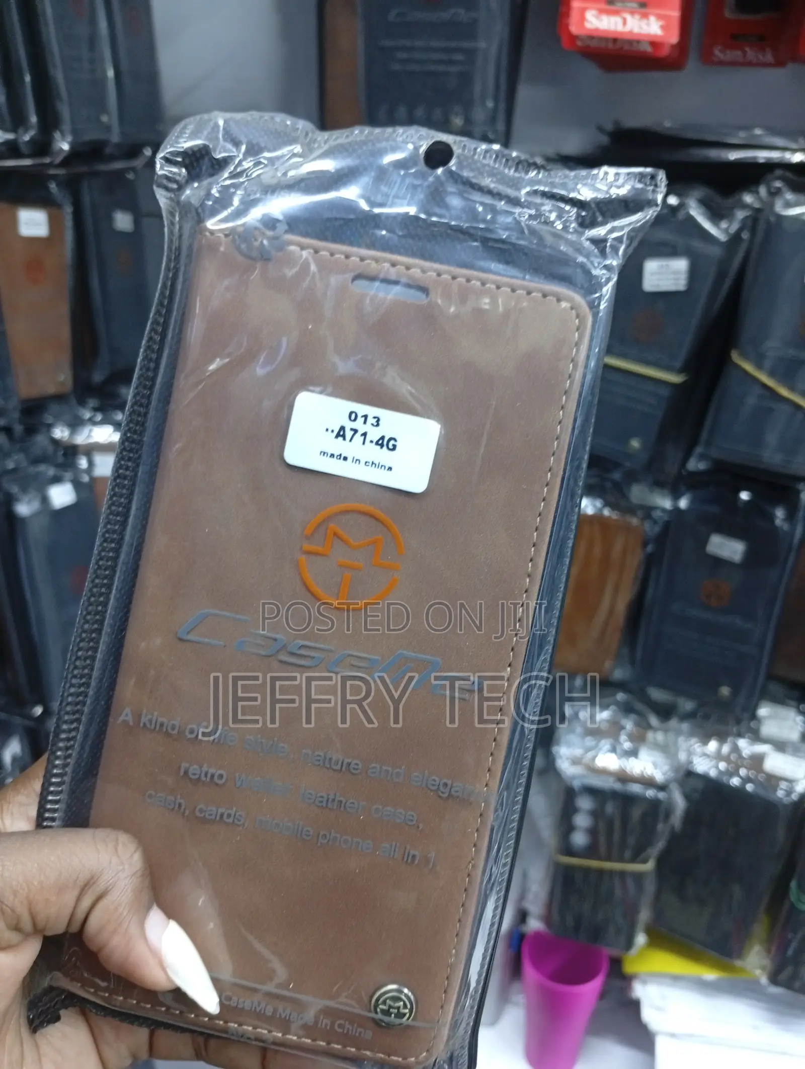 Samsung Galaxy A71 Magnetic Flap Mechanism Cover