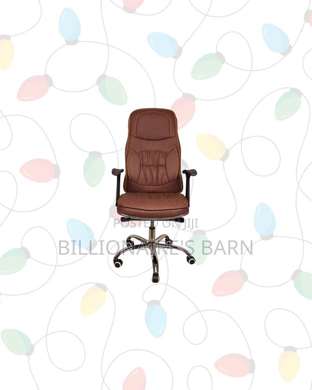 Executive Leather Chair High Back Padded Armrest Direct From Store