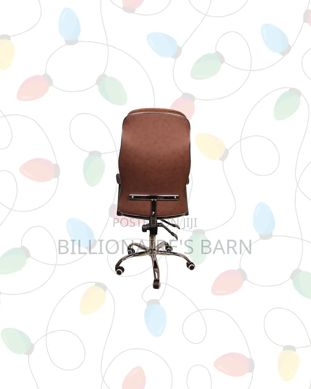 Executive Leather Chair High Back Padded Armrest Direct From Store