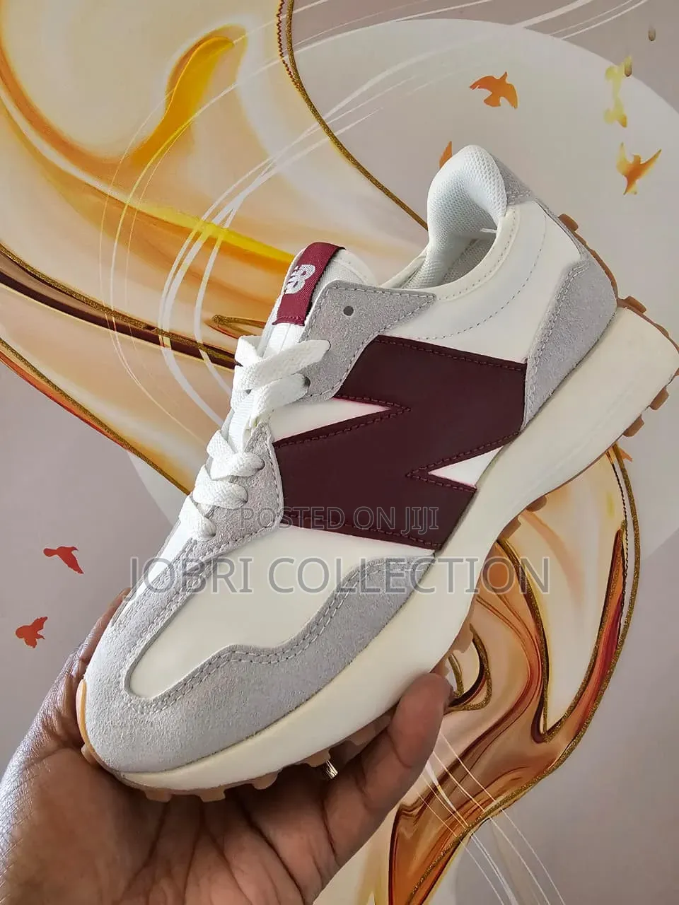 New Balance 327 'Grey Burgundy' Sneakers