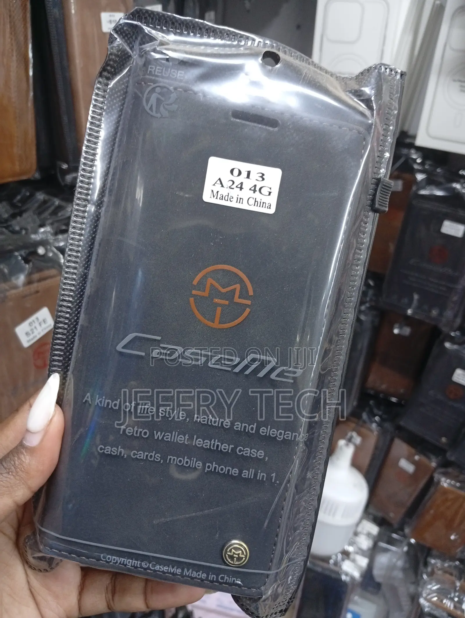 Samsung Galaxy A24 Premium Pu Leather With a Magnetic Snap Case