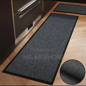 Big , Heavy Duty,Modern Style Super Antislip 2pc Binded Kitchen Mats