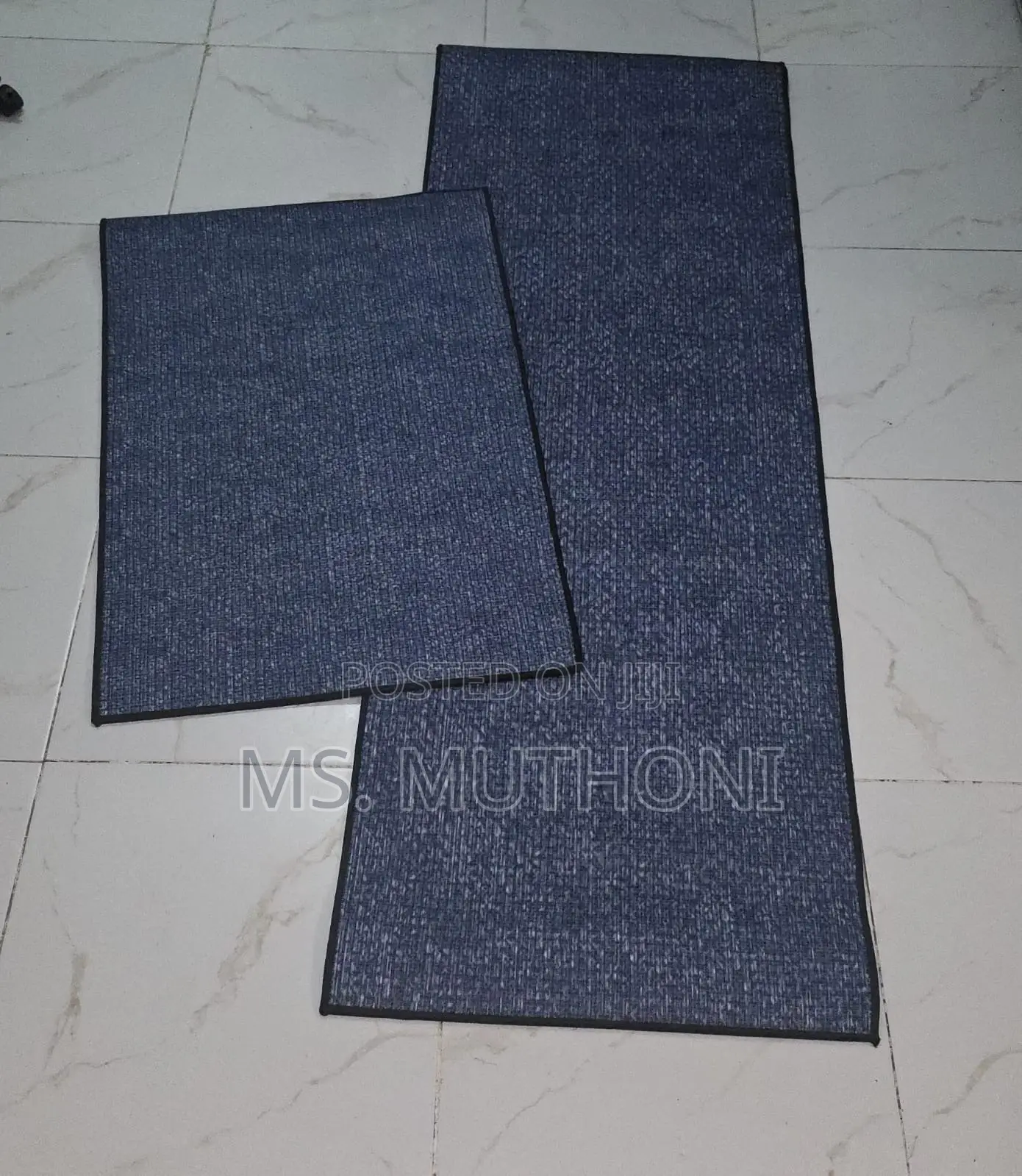 Big , Heavy Duty,Modern Style Super Antislip 2pc Binded Kitchen Mats