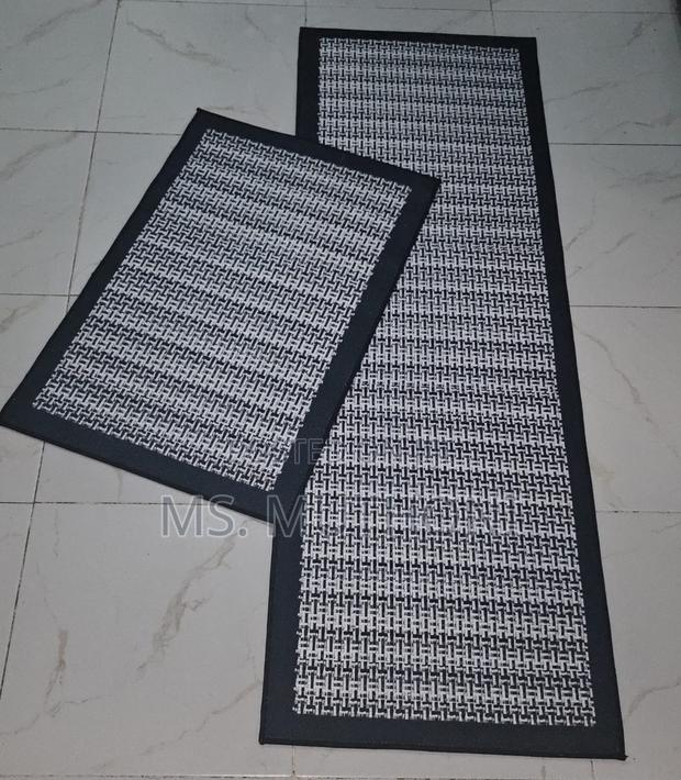 Big , Heavy Duty,Modern Style Super Antislip 2pc Binded Kitchen Mats - thumbnail 5