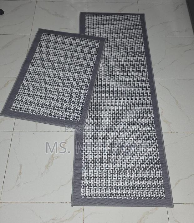 Big , Heavy Duty,Modern Style Super Antislip 2pc Binded Kitchen Mats - thumbnail 7