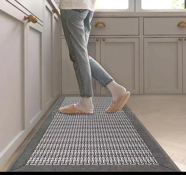 Big , Heavy Duty,Modern Style Super Antislip 2pc Binded Kitchen Mats - thumbnail 4