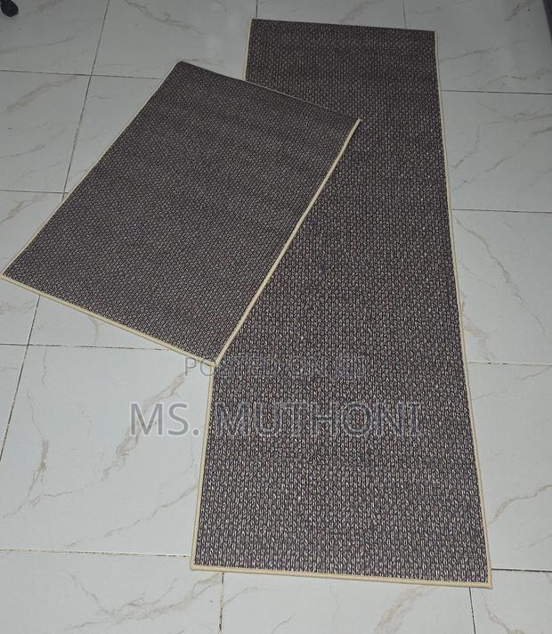 Big , Heavy Duty,Modern Style Super Antislip 2pc Binded Kitchen Mats - thumbnail 6