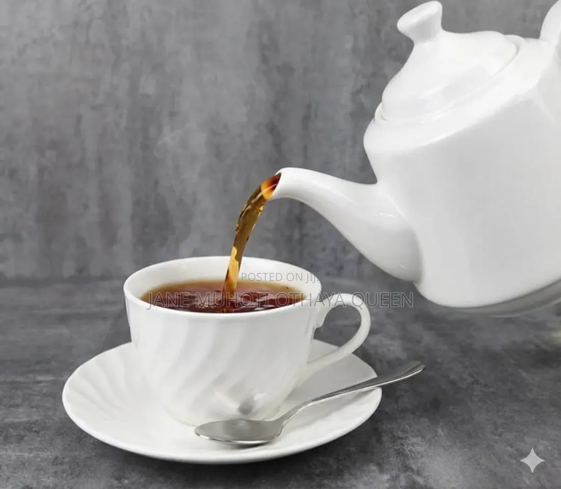 *Ceramic White Kettle Square