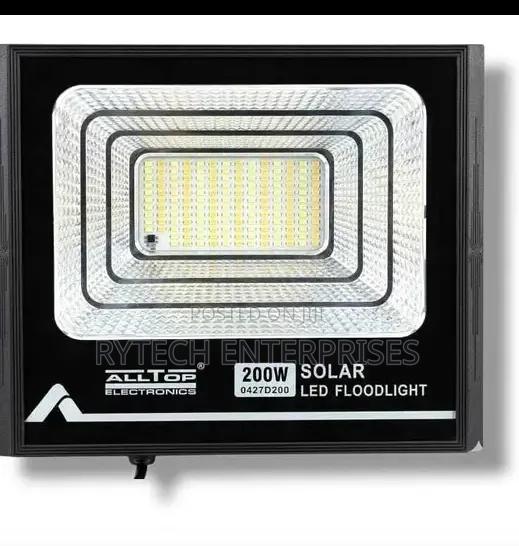 Alltops 200watts Solar Floodlight With a Solar Panel - main view