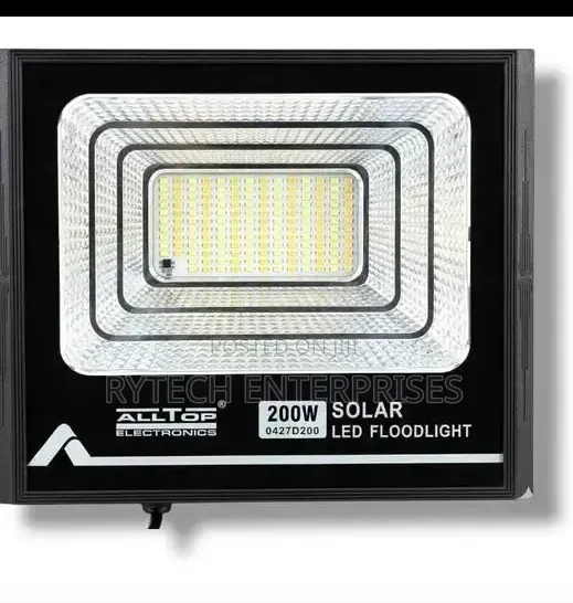 Alltops 200watts Solar Floodlight With a Solar Panel
