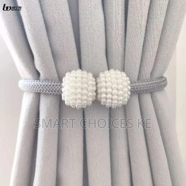 Magnetic Curtains Holders With Pearls