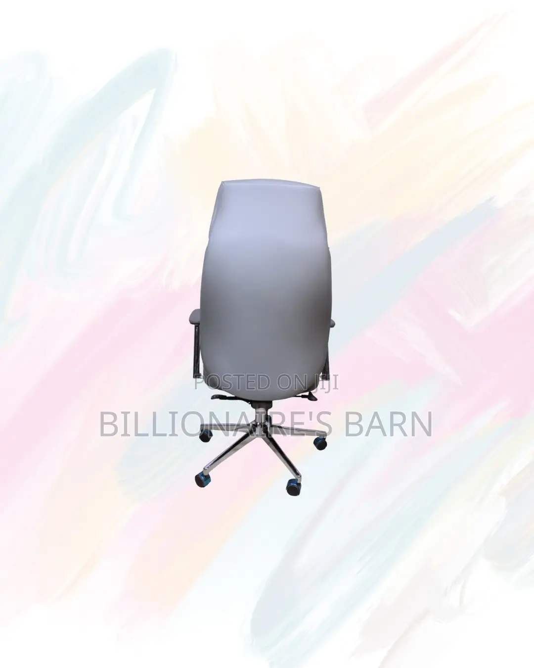 Heavy Duty Executive Leather Office Chair High Back Chrome Base Kenya