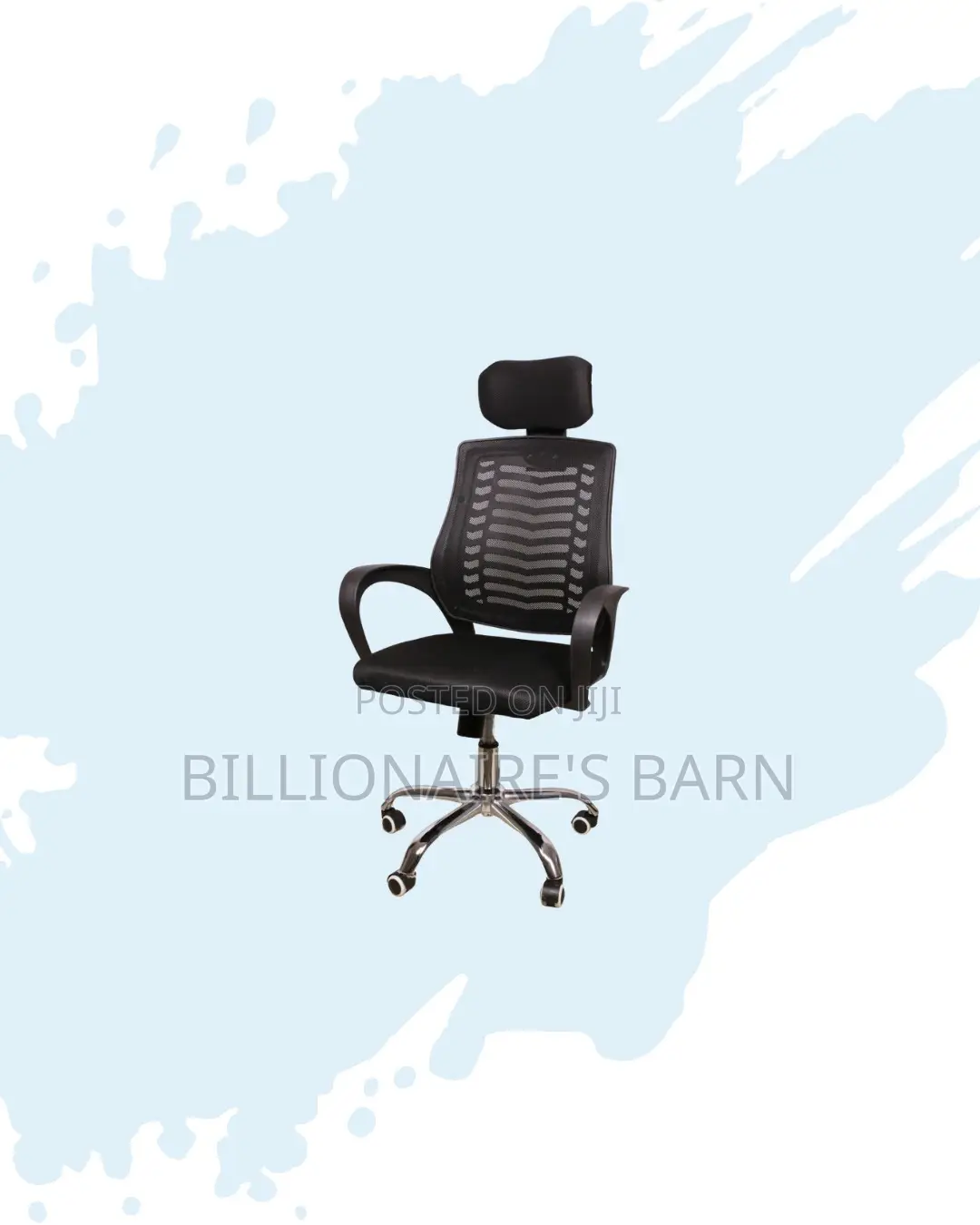 Secretarial Chair Adjustable Headrest Lumbar Support Direct From Store